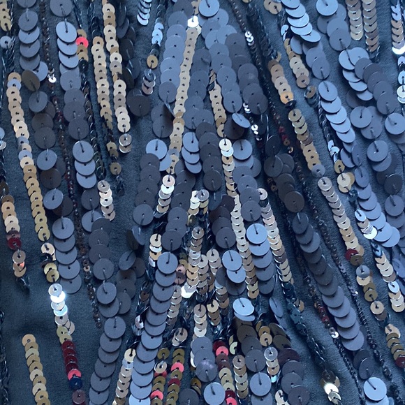 BCBG MAXAZRIA Silk Sequin Mini Dress S - Picture 3 of 9